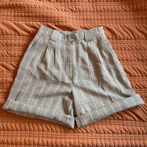 Women’s Plaid Dress Shorts, Size 6